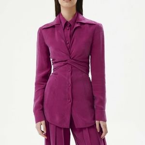 MATÉRIEL Purple Fuchsia Ss20 Button-down Top SHIRT